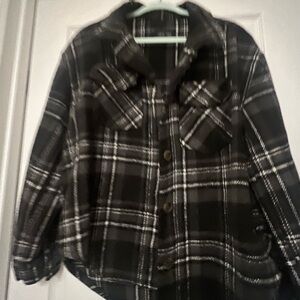 Black heavy shacket. Very nice for fall/winter. Worn three times